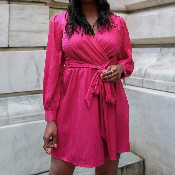 Express | Dresses | Express Pink Midi Dress | Poshmark